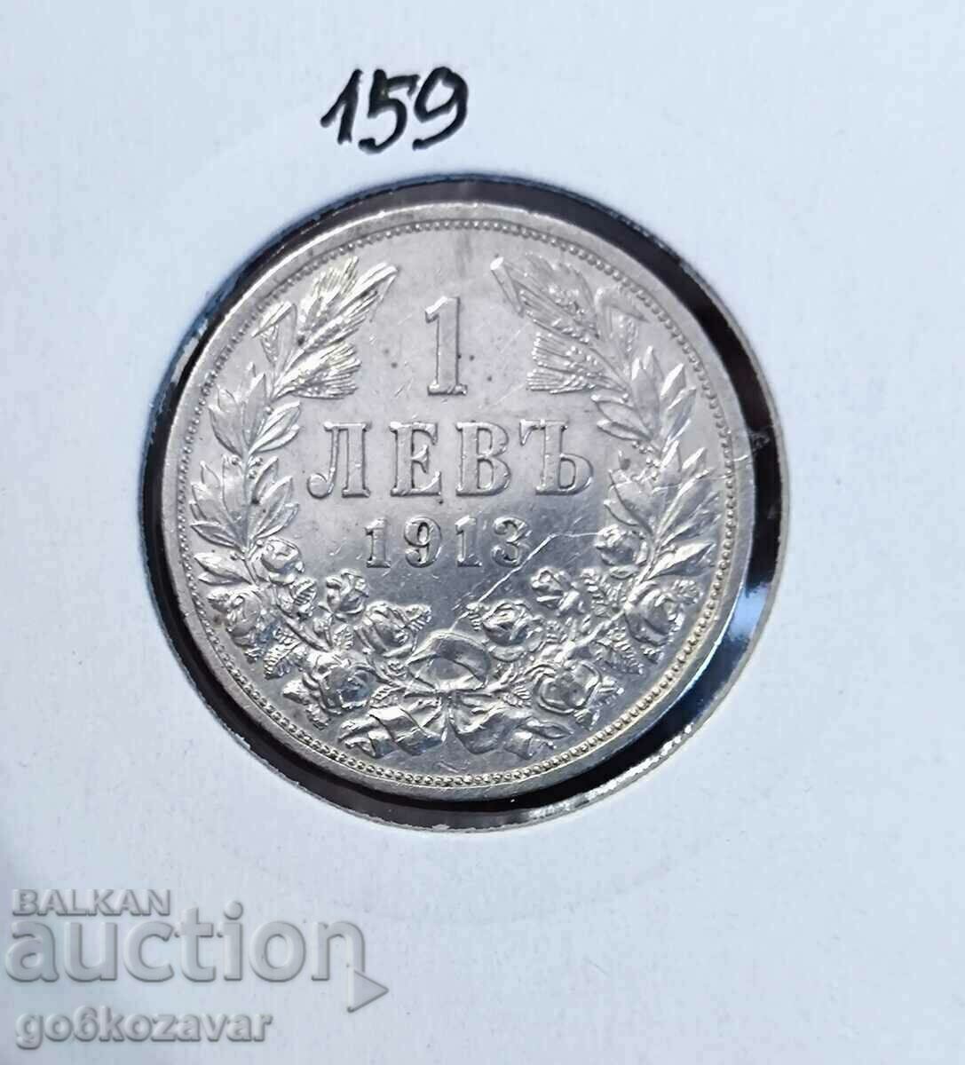 Bulgaria 1 lev 1913 Silver!