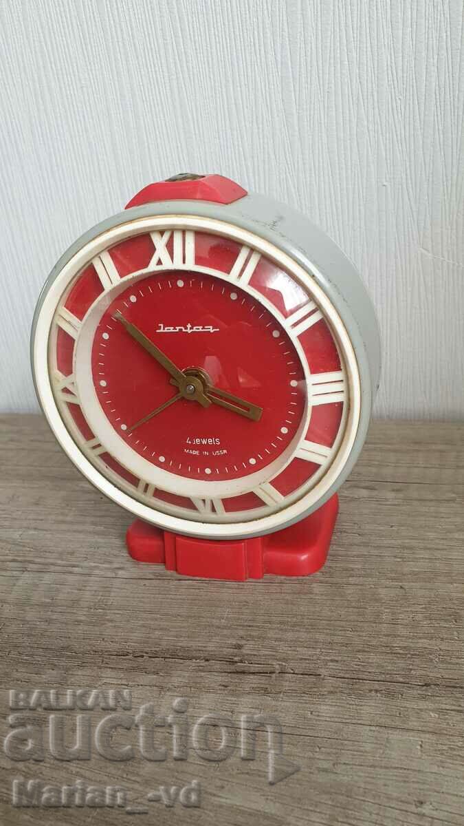 Old Russian Mechanical Alarm Clock - Amber -. USSR. - with price 30.00 BGN | € 15.34 Old Russian Mechanical Alarm Clock - Amber -. USSR. - with price 30.00 BGN | € 15.34