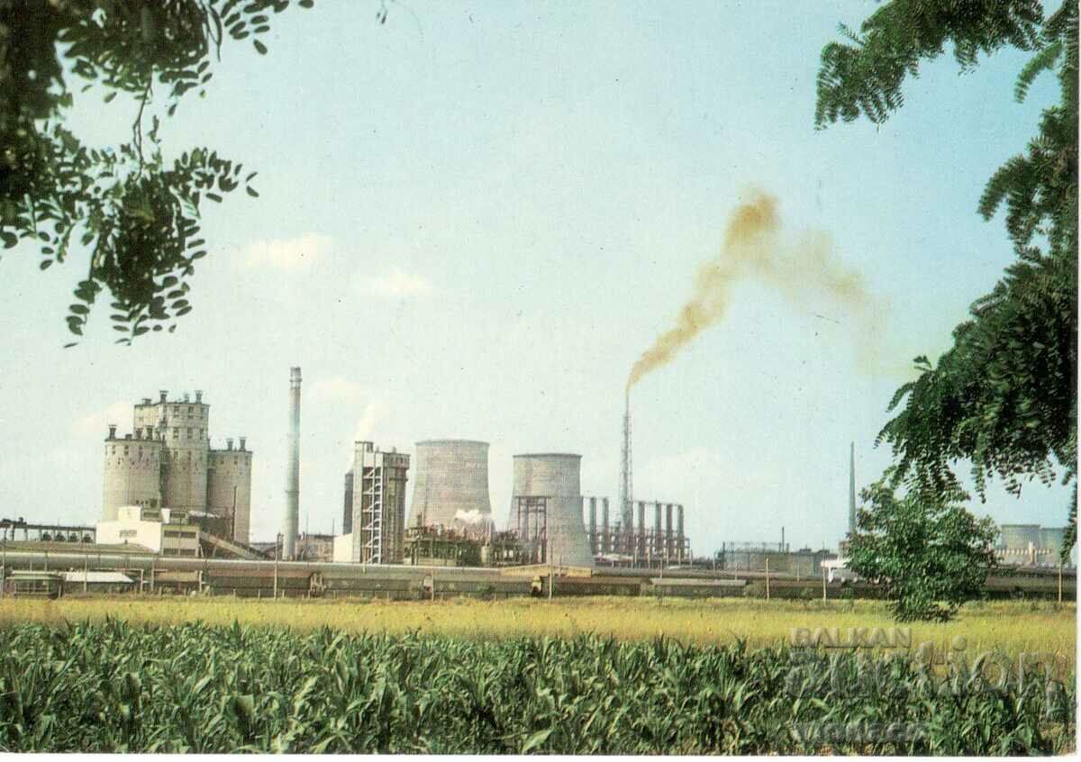 Old postcard - Stara Zagora, Chemical Plant