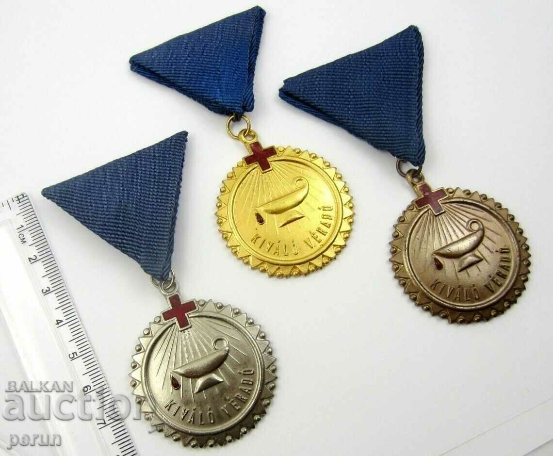 Honorary Blood Donor of the Hungarian Red Cross-Award medal with price 70.00 BGN | € 35.79 Honorary Blood Donor of the Hungarian Red Cross-Award medal with price 70.00 BGN | € 35.79