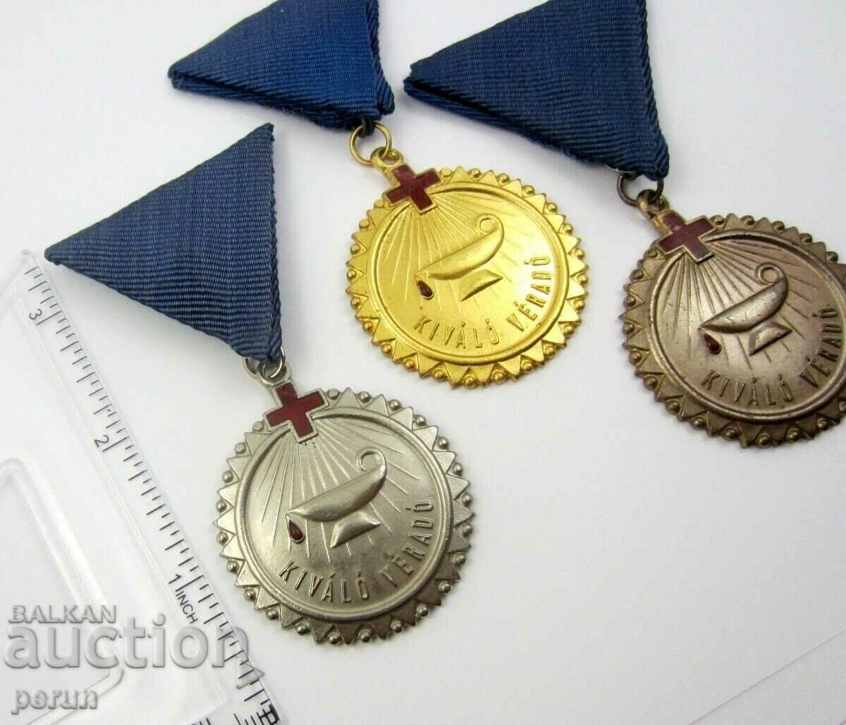 Honorary Blood Donor of the Hungarian Red Cross-Award medal - 5 Honorary Blood Donor of the Hungarian Red Cross-Award medal - 5