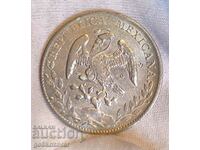 Талер 8 реала 1893г Сребро Мексико Рядка ! Контра марки !