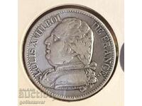 France 5 Francs 1814 Silver ! Rare! R