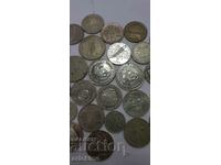30 бр. юбилейни български монети - никел, различни - лот