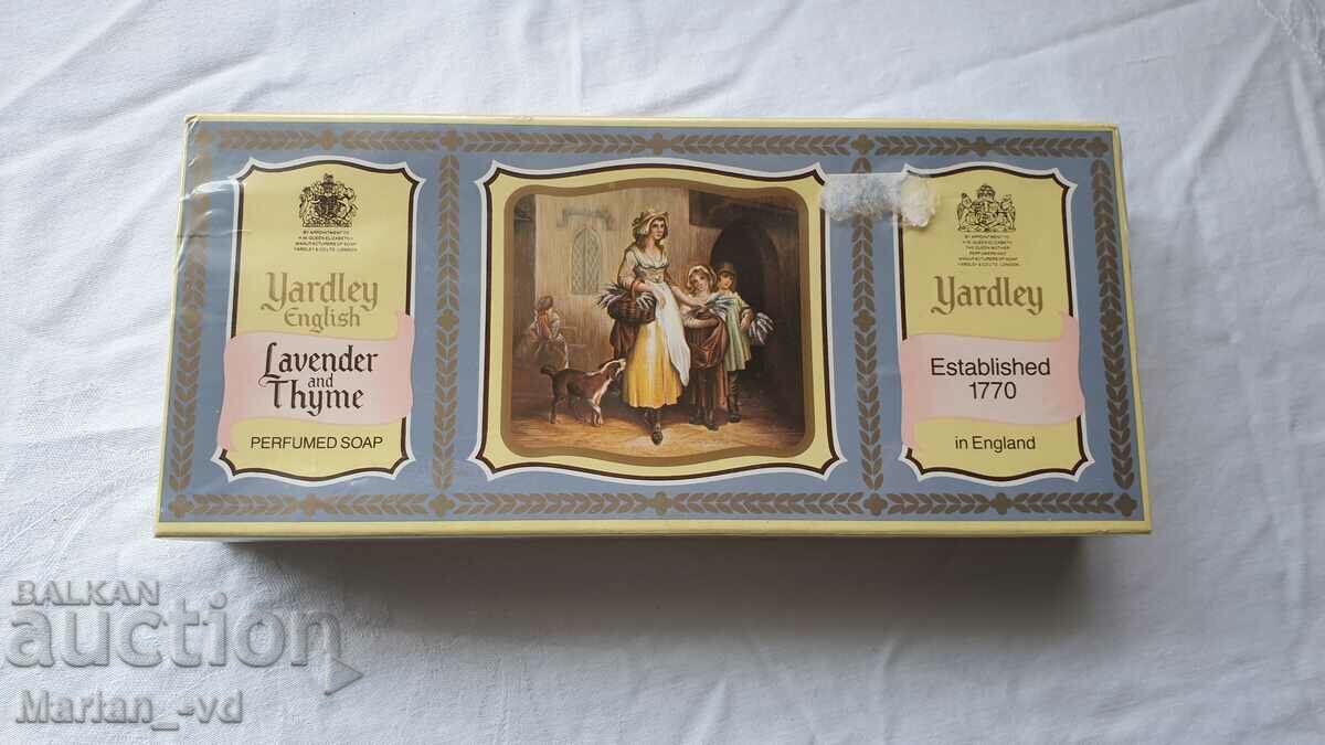 Αγγλικό σαπούνι λεβάντας Yardley - 3 τεμάχια σε κουτί