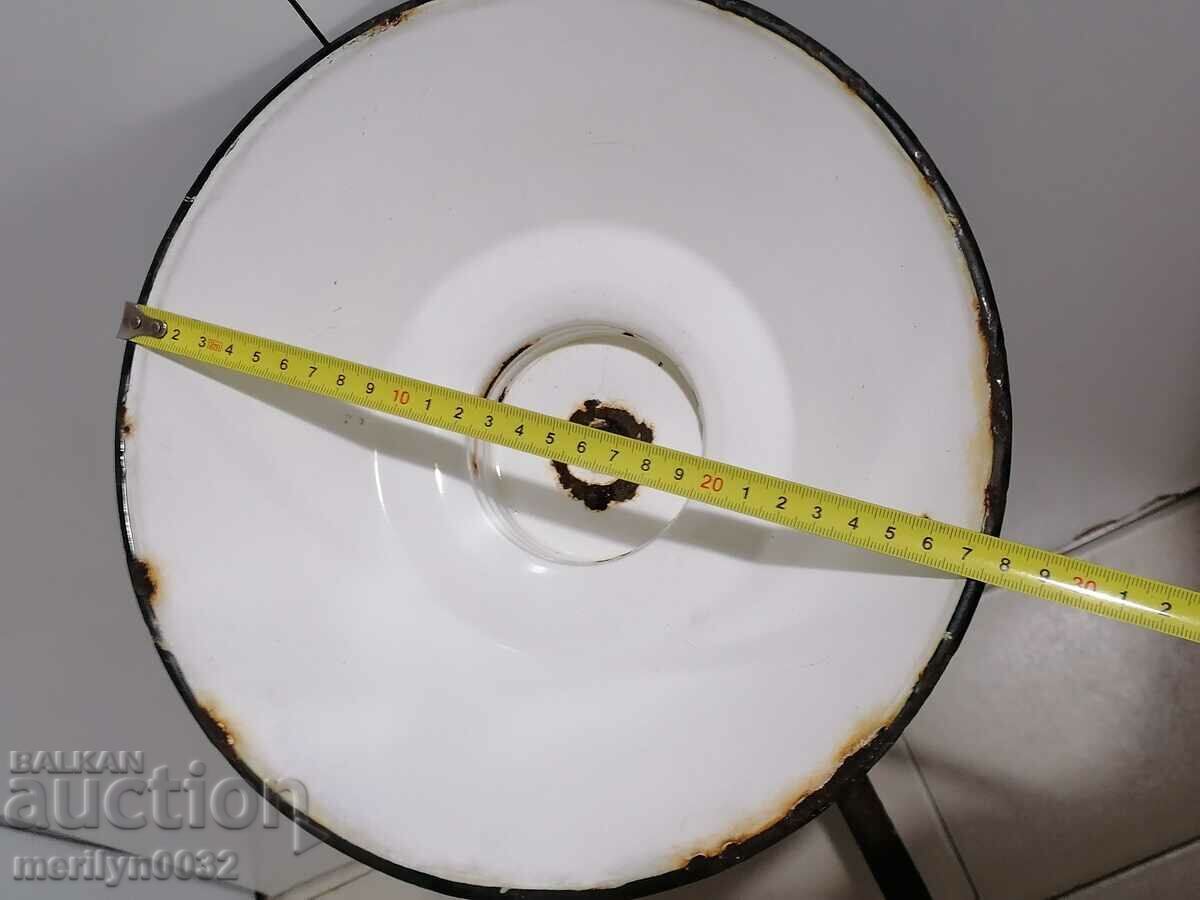 Old lamp reflector enamel stand - 5 Old lamp reflector enamel stand - 5
