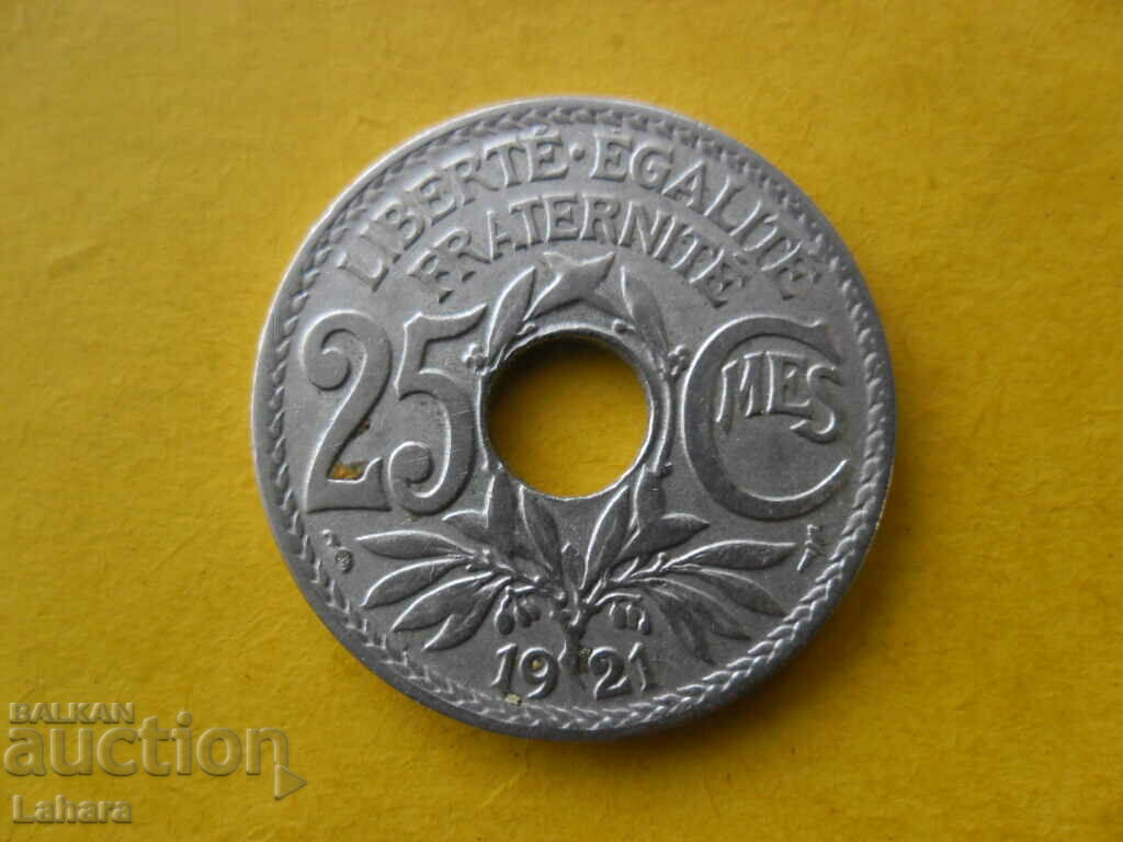 25 centimes 1921. Franta