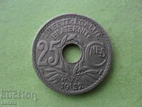 25 centimes 1932. Franta