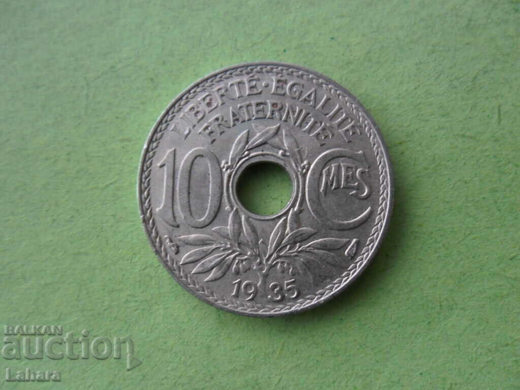10 centimes 1935. Franta