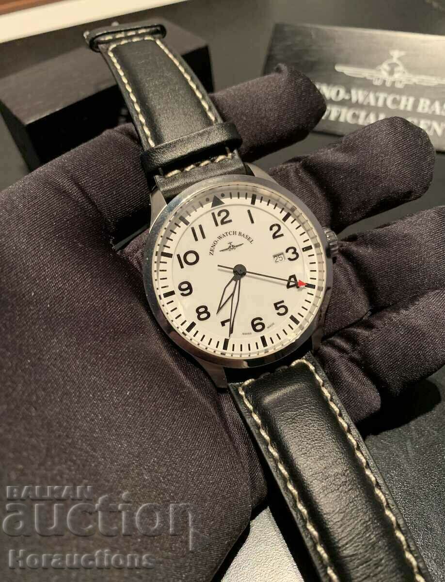 ZENO-WATCH BASEL Quartz Precision Navigator White 44mm 5ATM - 7 ZENO-WATCH BASEL Quartz Precision Navigator White 44mm 5ATM - 7
