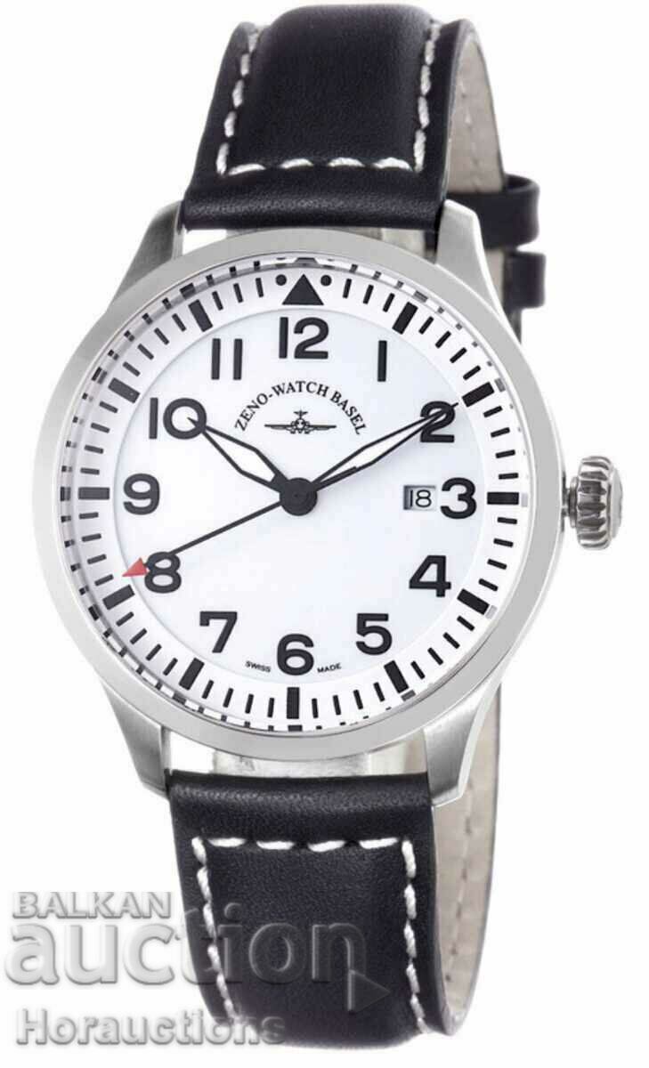 ZENO-WATCH BASEL Quartz Precision Navigator White 44mm 5ATM