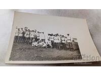 Photo Cavalrymen in white uniforms