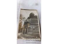 Photo Rousse Young man in front of the Freedom Monument 1931