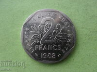 2 franci 1982 Franta