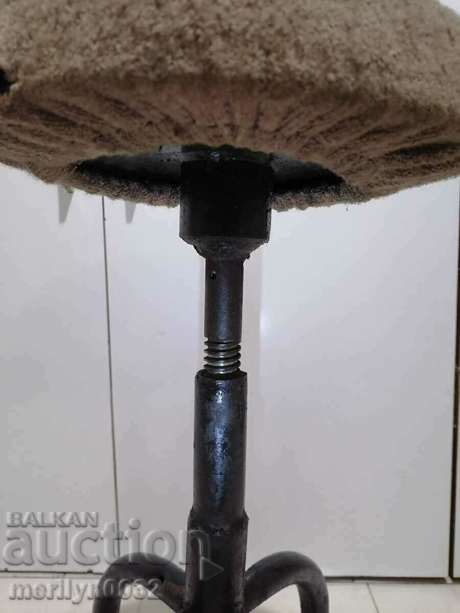 Old industrial chair screw chair 1960s NRB - 7 Old industrial chair screw chair 1960s NRB - 7