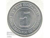 Nicaragua-5 Centavos-1974-KM # 28-FAO