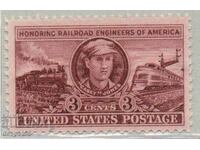 1950. USA. Honoring the Railroad Engineers of America.