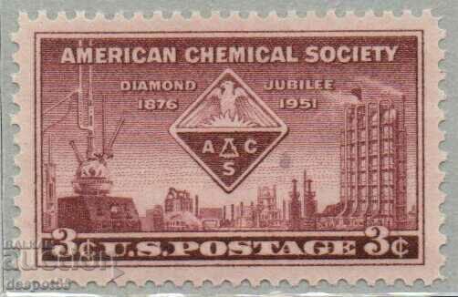 1951. САЩ. 75 год. на Американското химическо дружество.