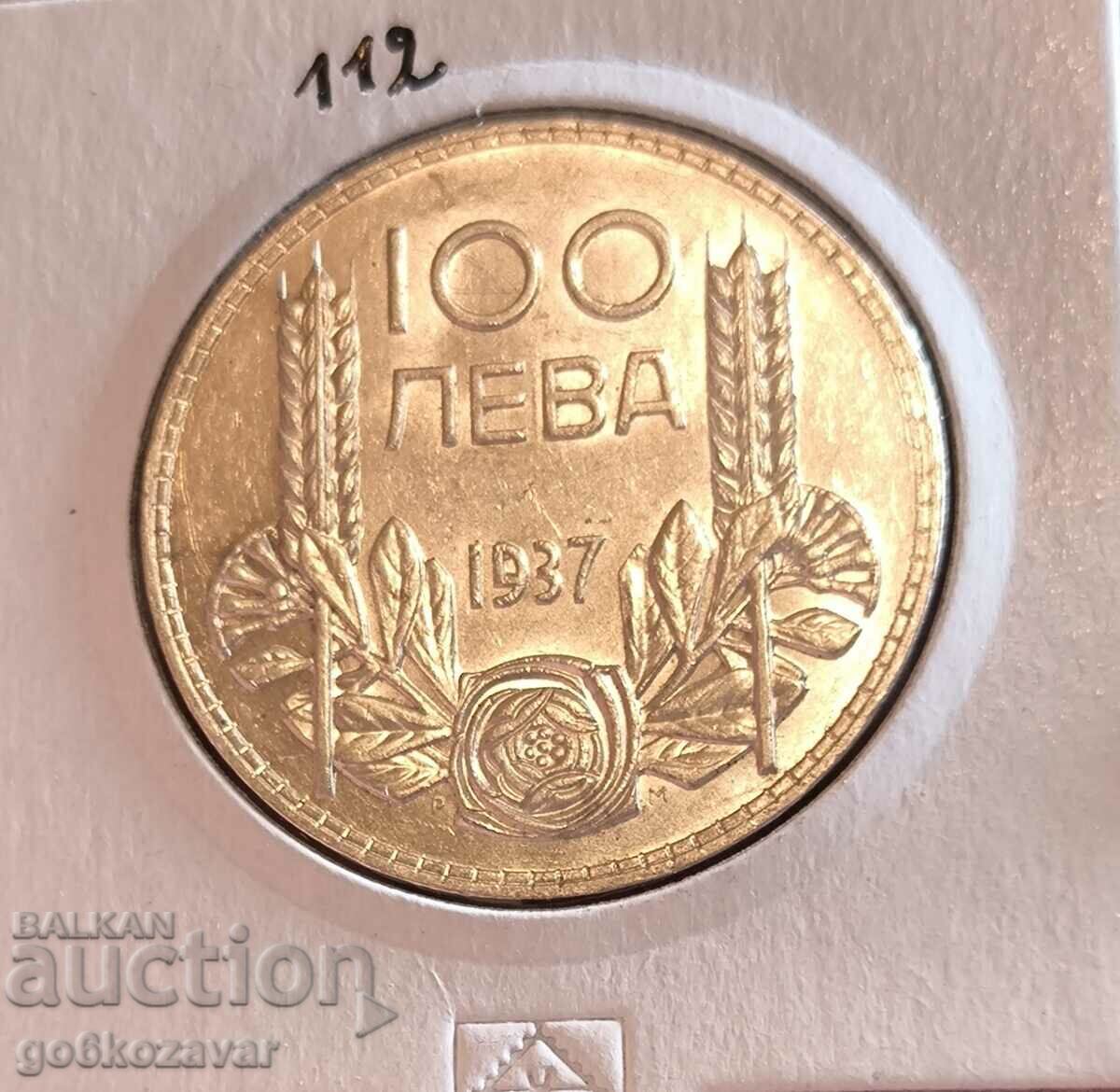 Bulgaria 100 BGN 1937 Colectie de argint!