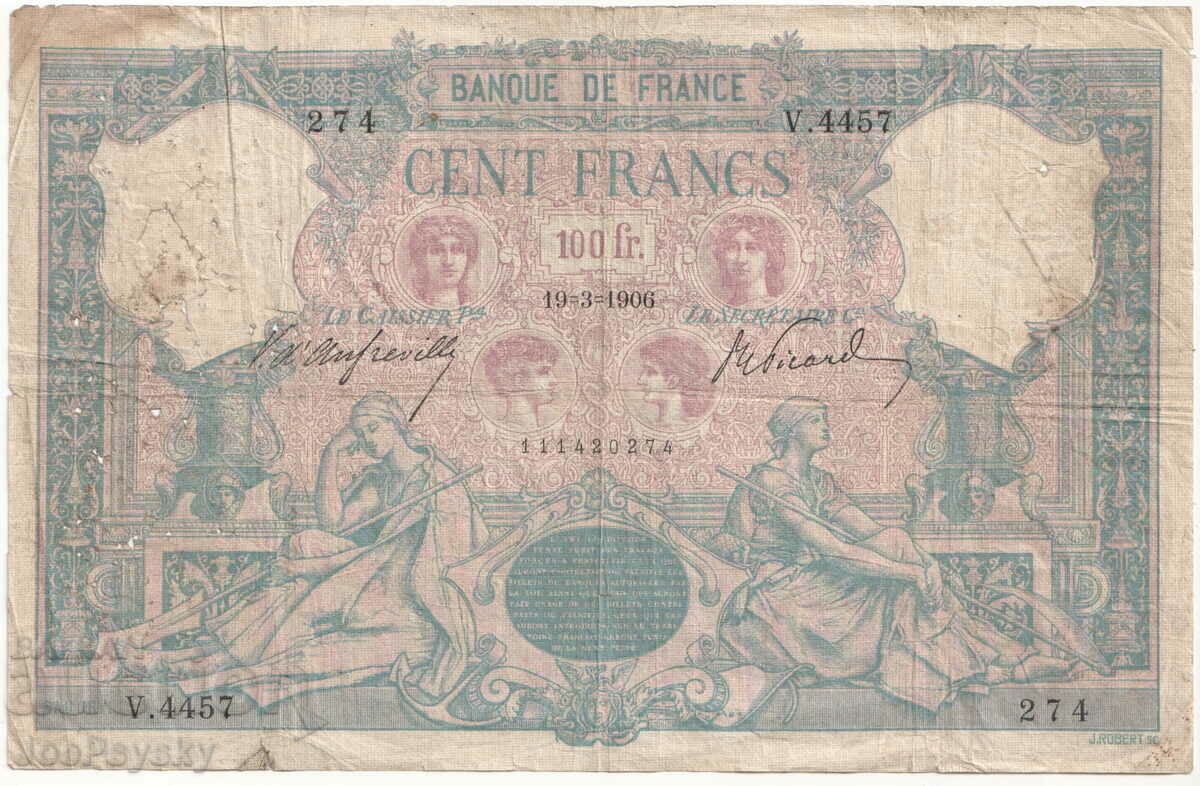 France - 1906 - 100 francs