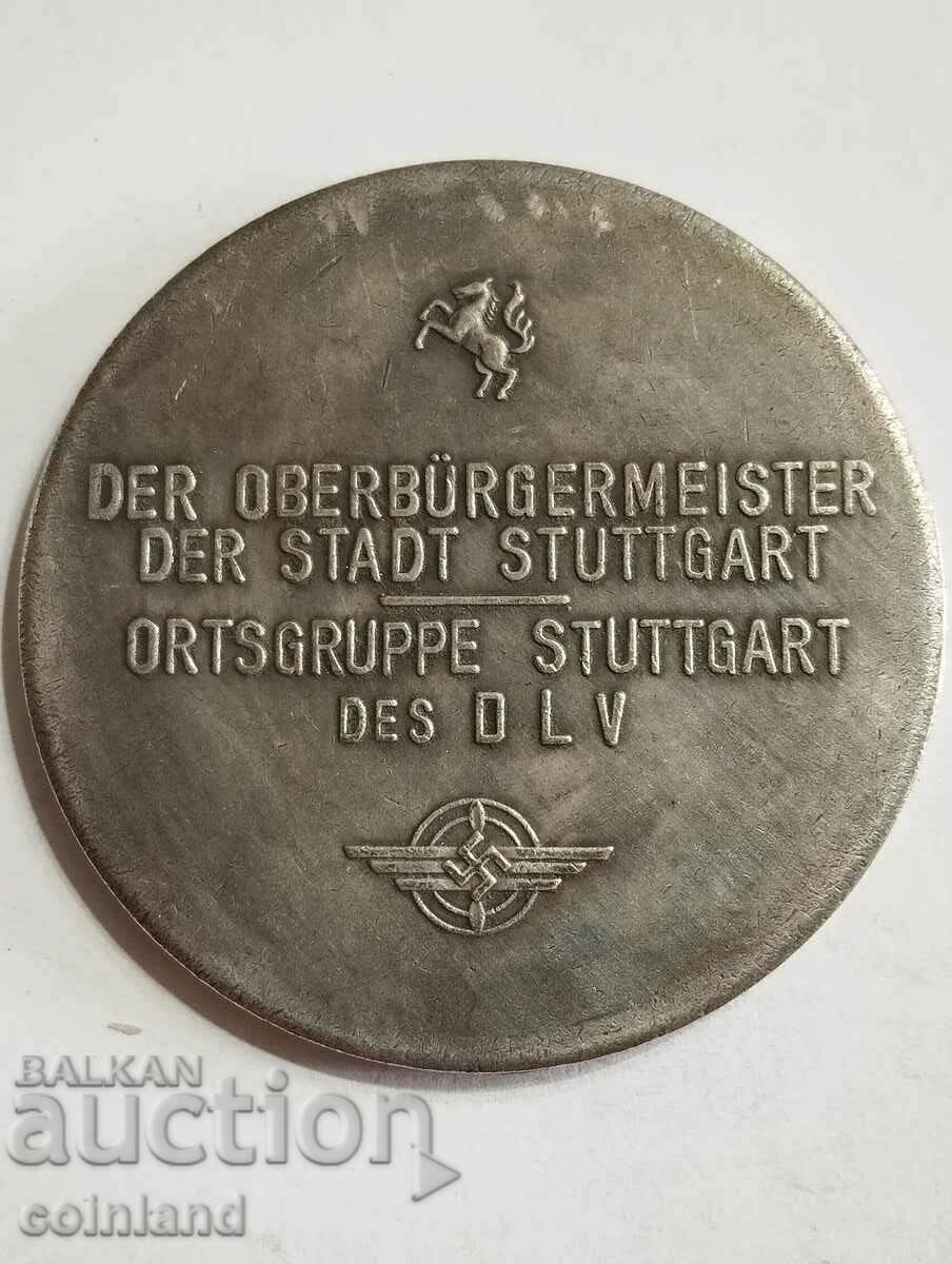 Placa cu medalie a monedei naziste germane - REPRODUCERE REPLICA