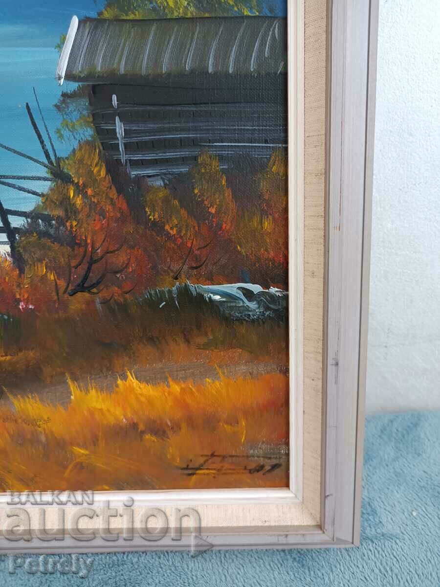 Old oil painting with price 150.00 BGN | € 76.69 Old oil painting with price 150.00 BGN | € 76.69