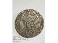 Placa cu medalie a monedei naziste germane - REPRODUCERE REPLICA