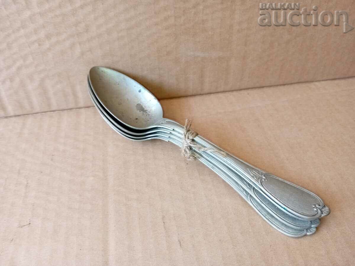 Auction  4 spoons BERNDORF Germany Krupp 1928 Alpaca spoon