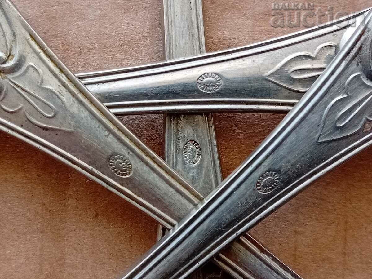 4 spoons BERNDORF Germany Krupp 1928 Alpaca spoon - 6