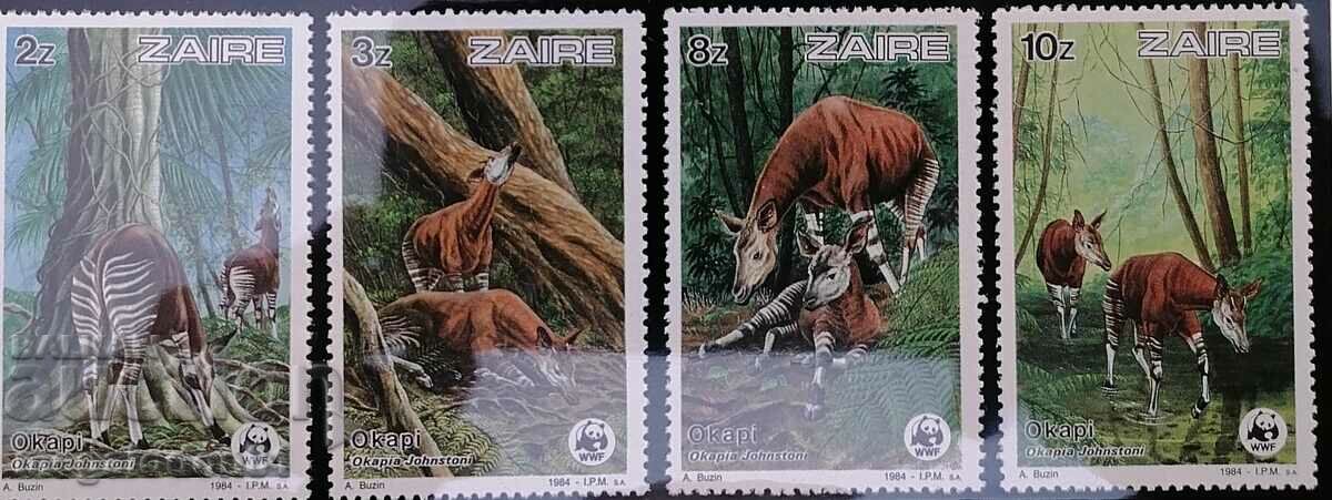 Zaire (Congo) - fauna WWF, okapi