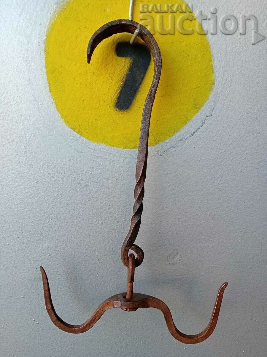 Αντικέ σφυρήλατο χειροποίητο γάντζο με νύχια - 7 Αντικέ σφυρήλατο χειροποίητο γάντζο με νύχια - 7