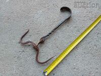 Antique hand forged claw hook