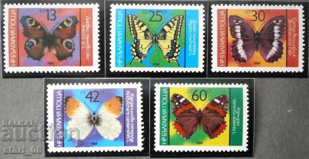 3358-3362 Butterflies.