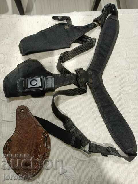 I am selling three pistol holsters for a total of BGN 40