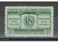 1955. USA. 100 years of land grants.