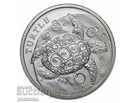 Ниуе 2024 – 5 долара - Костенурка – 2 OZ - Сребърна монета