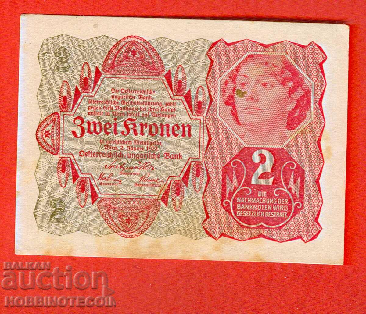 UNGARIA AUSTRIA AUSTRIA - UNGARIA - 2 - 1922 - 2
