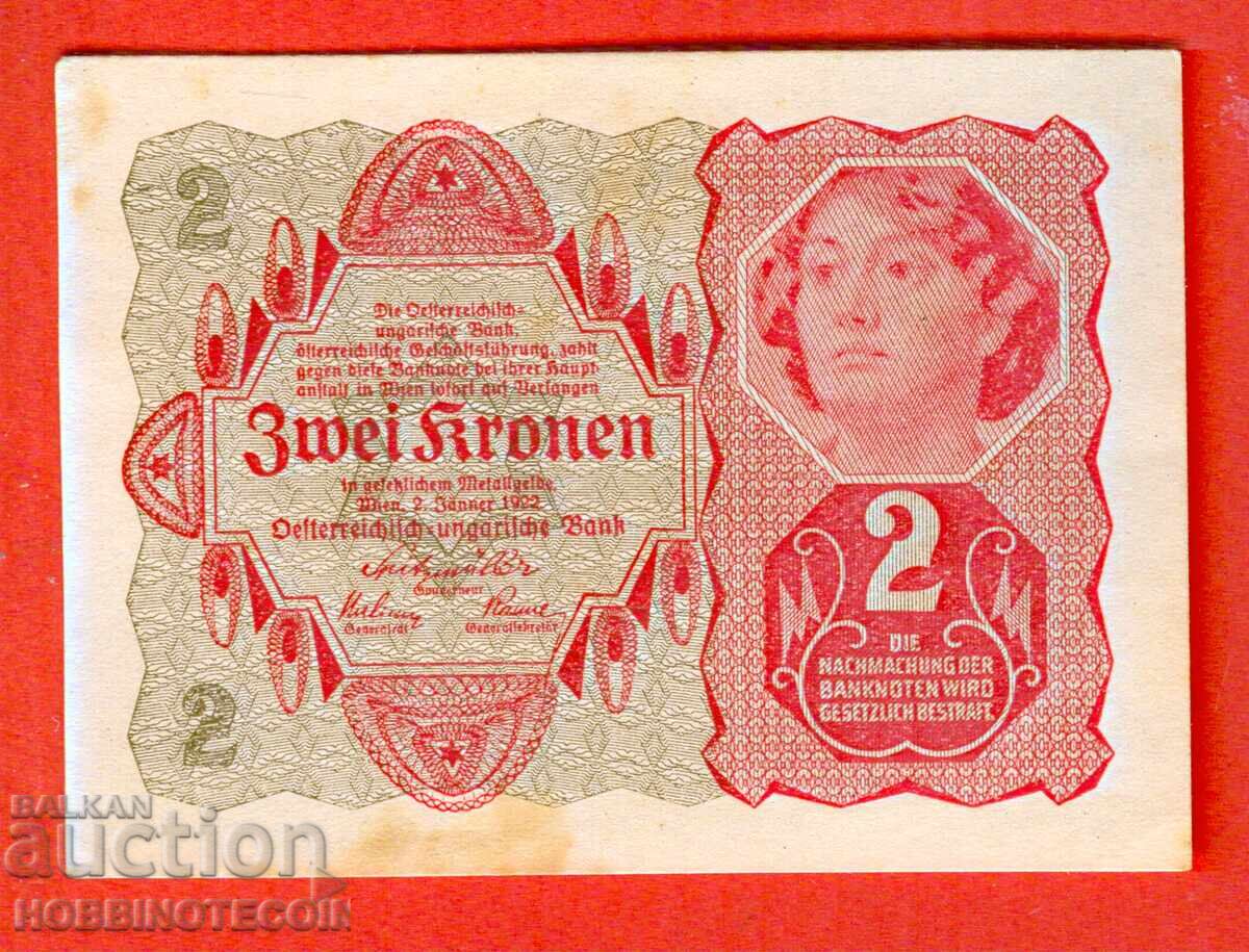 HUNGARY AUSTRIA AUSTRIA - HUNGARY - 2 - 1922 - 2 HUNGARY AUSTRIA AUSTRIA - HUNGARY - 2 - 1922 - 2