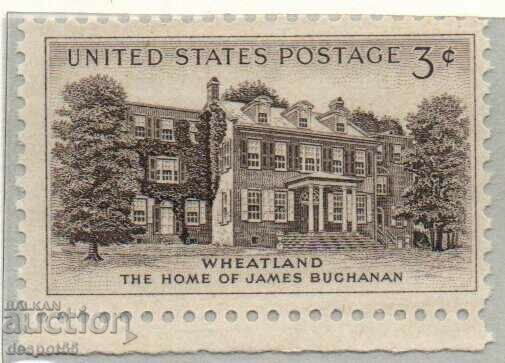 1956. САЩ. Уитланд - домът на Джеймс Бюканън.