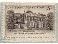 1956. SUA. Wheatland - casa lui James Buchanan.