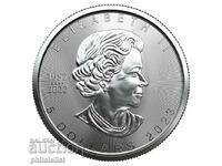 Καναδάς 2023 - 5 δολάρια - Φύλλο σφενδάμου - ασημένιο νόμισμα 1 OZ