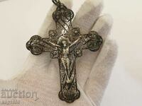 cruce de argint veche filigran religie de argint
