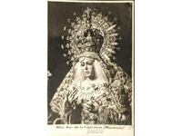 Fotografie veche catolică din Spania - Sfânta Fecioară Maria Santi..