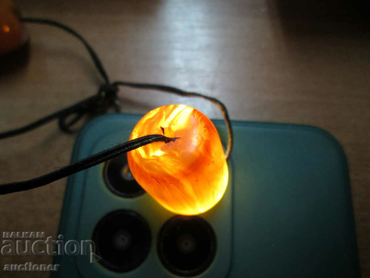 OLD YELLOW AMBER ROSARY - 5 OLD YELLOW AMBER ROSARY - 5