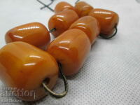 OLD YELLOW AMBER ROSARY