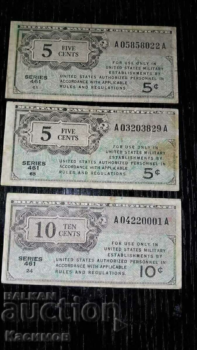 Стари Банкноти от САЩ военни!