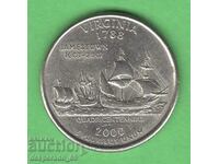 (¯`'•.¸ 25 cents 2000 P USA (Virginia)