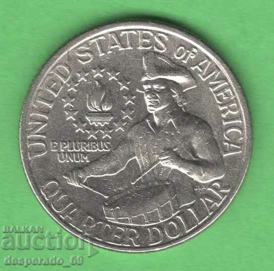 (¯`'•.¸ 25 cents 1976 USA ¸.•'´¯)