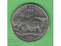 (¯`'•.¸   25 цента 2006 P  САЩ (North Dakota)  ¸.•'´¯)