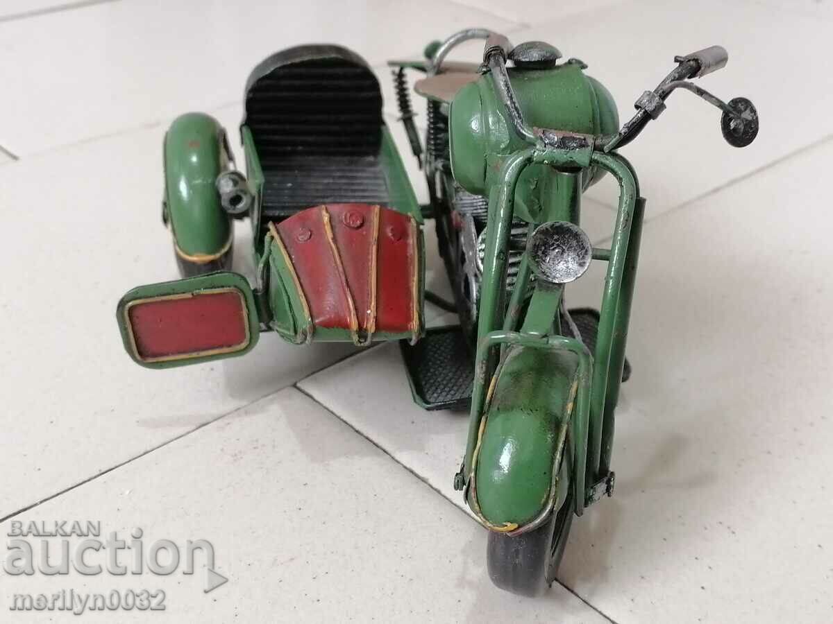 Children's tin toy motorcycle with a handmade basket with price 79.00 BGN | € 40.39 Children's tin toy motorcycle with a handmade basket with price 79.00 BGN | € 40.39